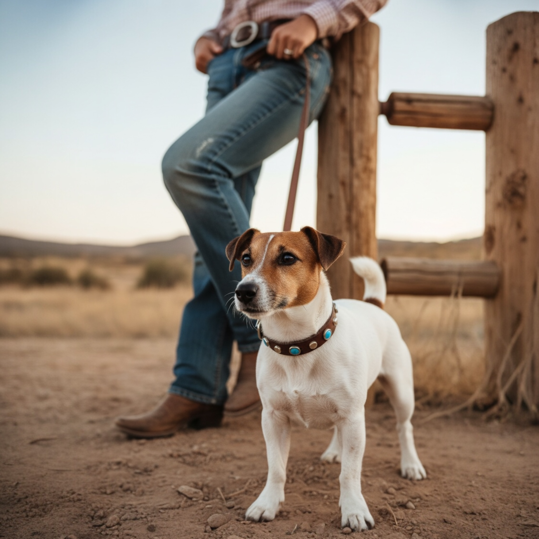 The Sedona – Turquoise Leather Dog Collar | Handmade 3/4" | Lei Custom Collars