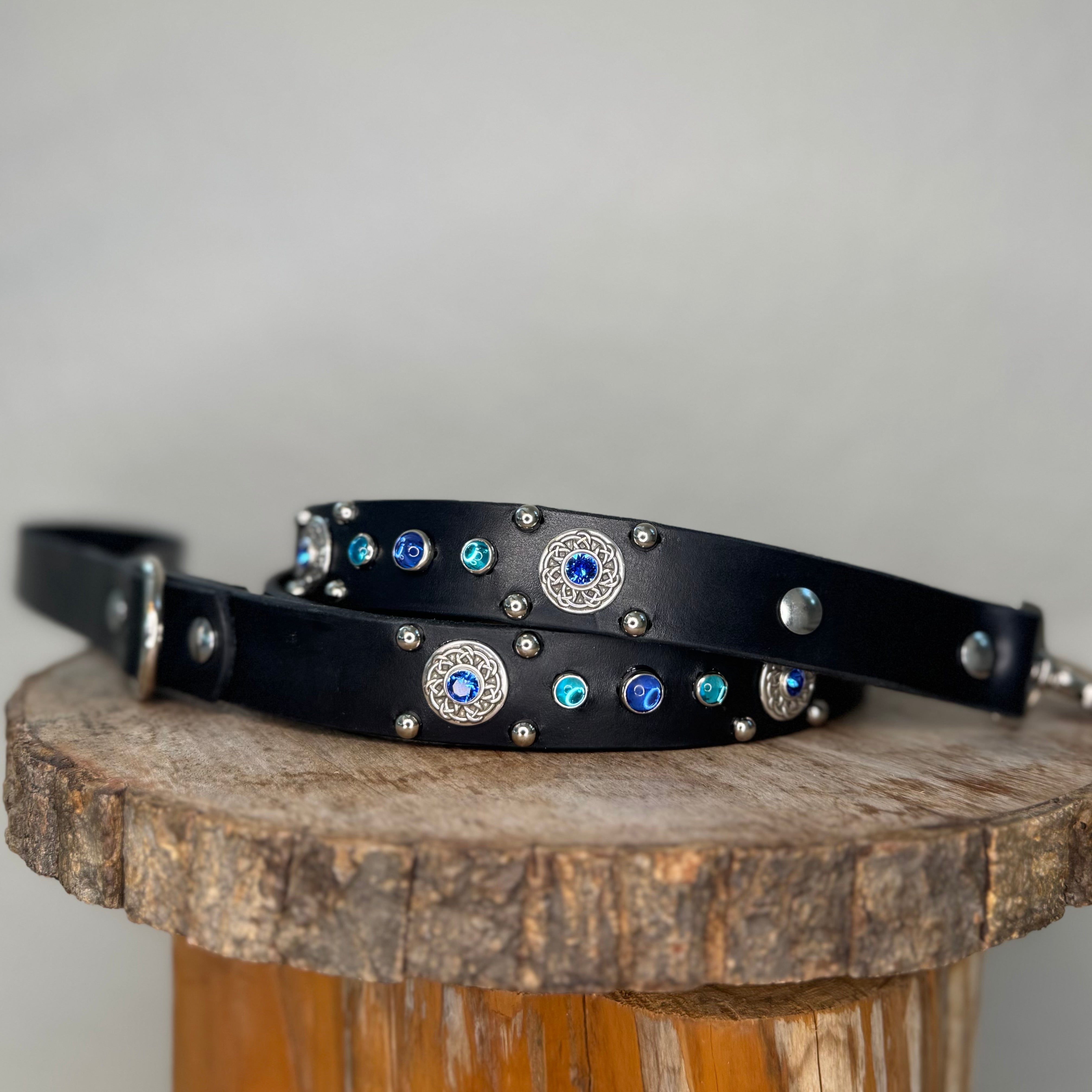 Leather Dog Leash – 1" | Personalized | Medium & Large Dogs